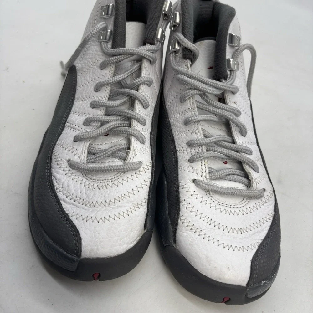Nike Air Jordan 12 RETRO GS Shoes White Kids 6.5Y Youth 153265-160 No Insoles